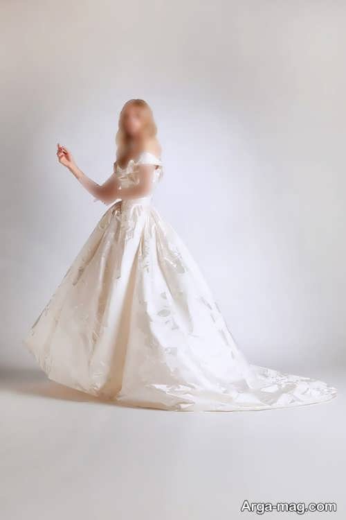 طرح زیبا پشت لباس عروس 