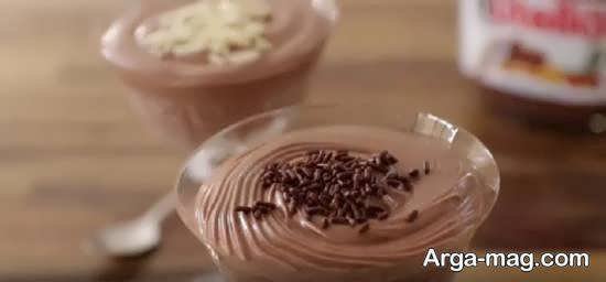 تزیین دسر شکلاتی
