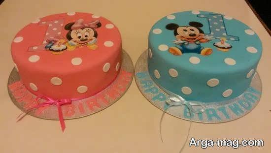 نمونه هایی زیبا از دیزاین کیک تولد دوقلوها