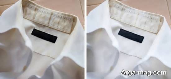 مراحل از بین بردن چرک یقه پیراهن