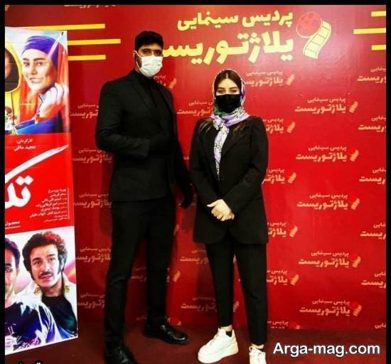 سحر قریشی در مراسم اکران فیلم "تکخال" در مشهد 