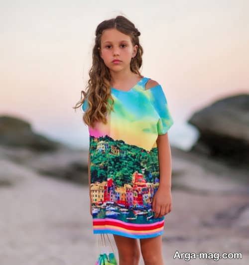 مدل لباس ساحلی بچگانه طرح دار و خاص 
