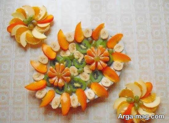 انواع نمونه های زیبای تزیین با قطعه های میوه