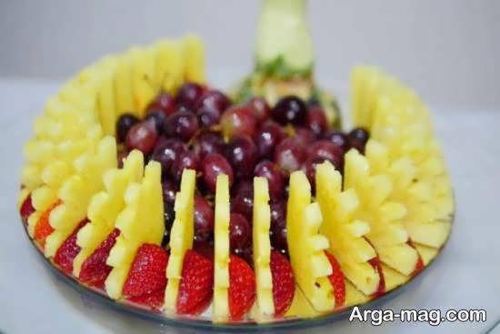 نمونه هایی خلاقانه از تزیین با تکه های میوه