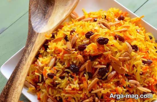 دیزاین و زیباسازی هویج پلو
