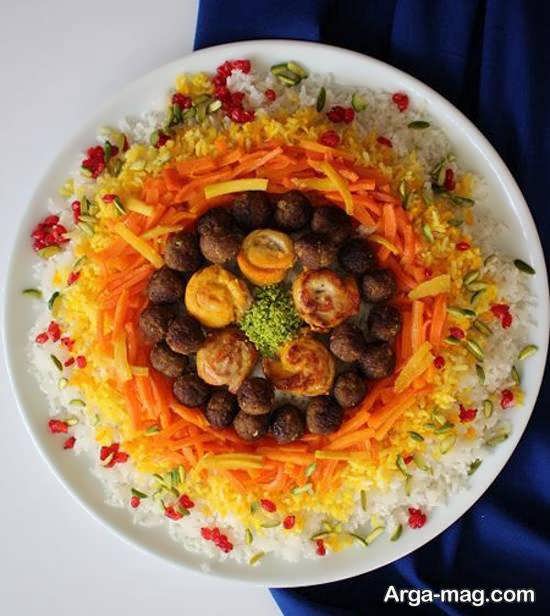 دیزاین و شکیل سازی هویج پلو