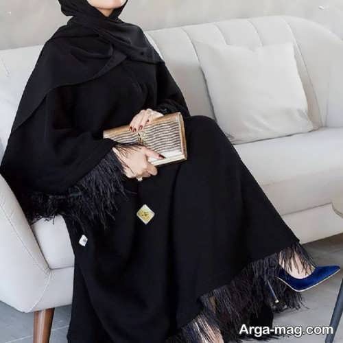 مدل مانتو مشکی ریش بابا 
