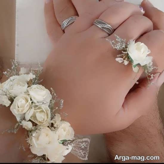 انواع نمونه های بینظیر دستبند گل عروس