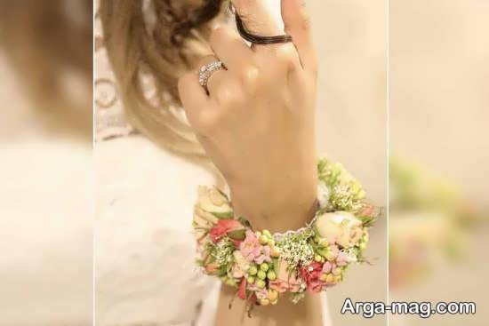 انواع مدل دستبند گل عروس