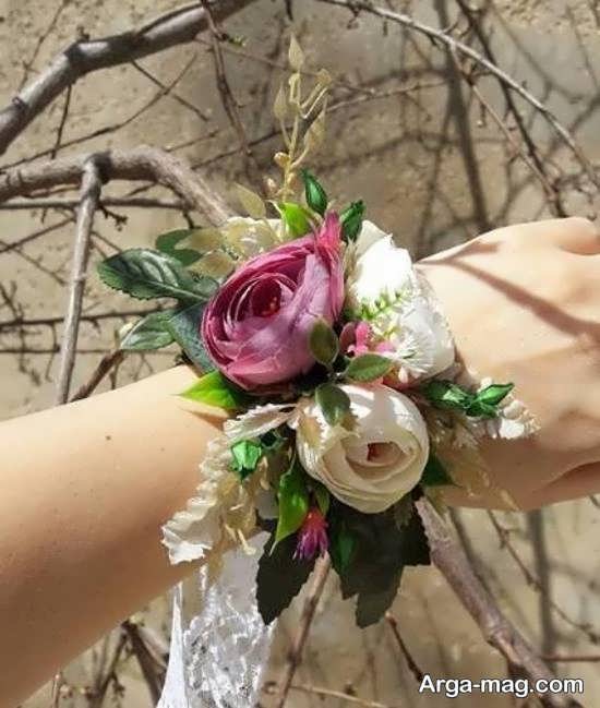 انواع مدل دستبند گل عروس