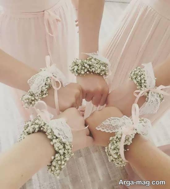 نمونه های فوق العاده دستبند گل عروس