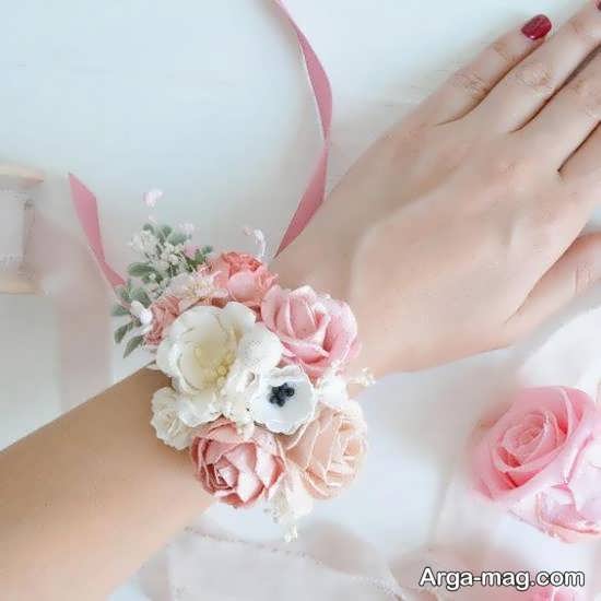 نمونه های زیبای دستبند گل عروس