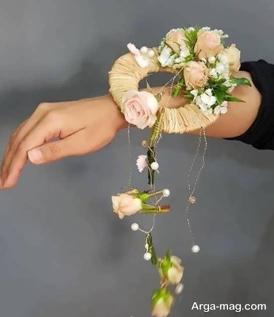 مدل دستبند گل عروس