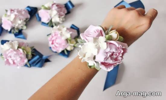 مدل دستبند گل عروس شیک و زیبا