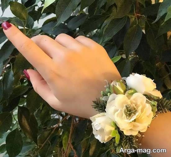 انواع مدل های دستبند گل عروس