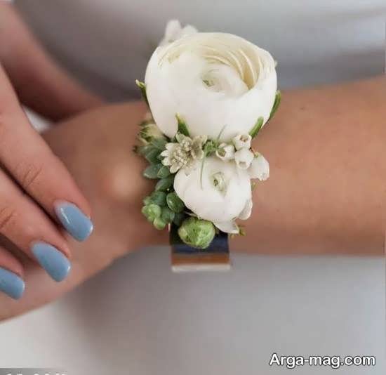 آشنایی با مدل دستبند گل عروس