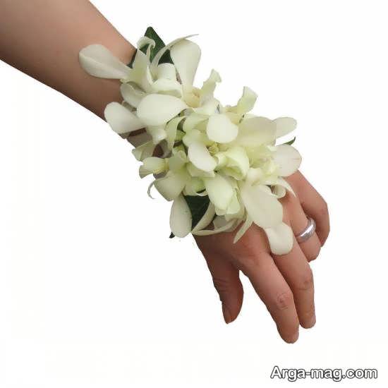 نمونه های شیک و لاکچری دستبند گل عروس