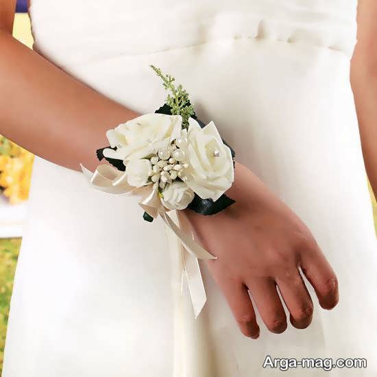 مدل دستبند گل عروس