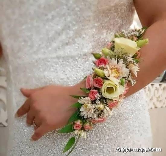 نمونه های شیک دستبند گل عروس