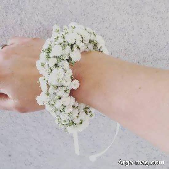 انواع نمونه های زیبای دستبند گل عروس