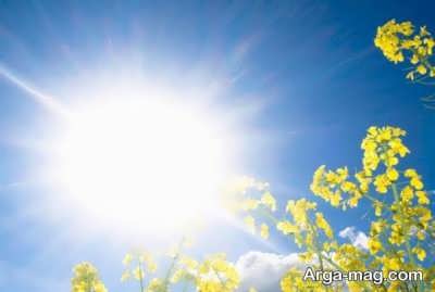 شعر ناب در وصف خورشید و روشنایی آفتاب