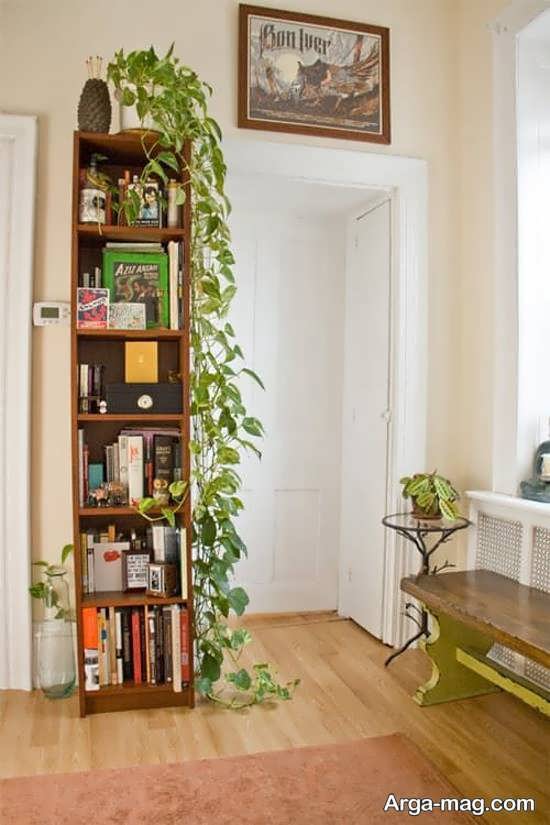 دیزاین اتاق با کتاب به شکلی مدرن و شیک