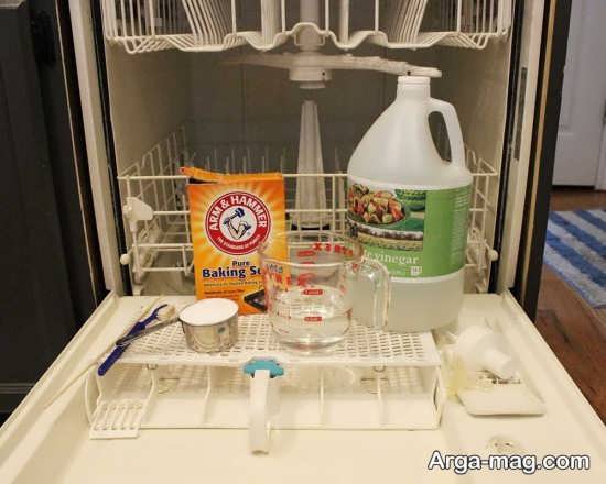 طریقه پاک کردن ماشین ظرفشویی در منزل