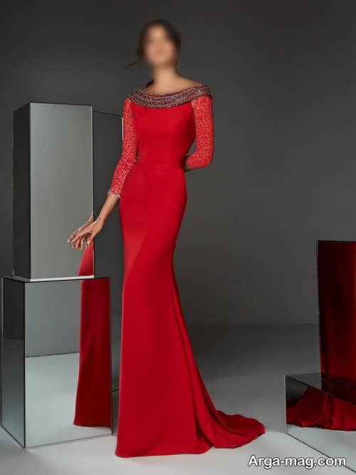 لباس شب قرمز 2022 