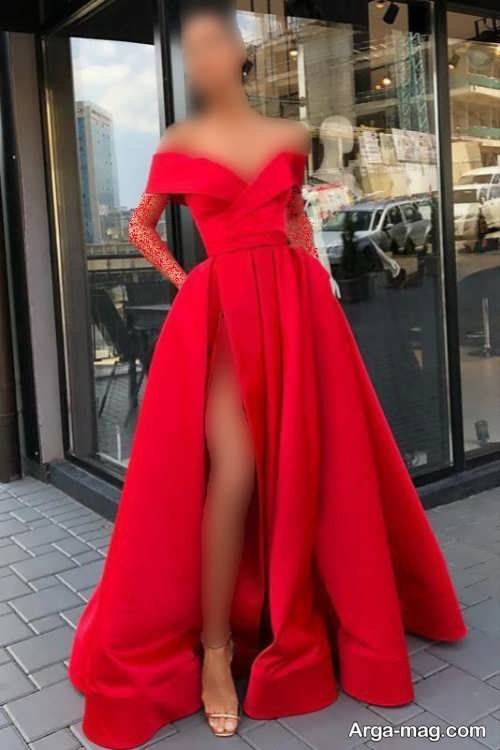 مدل لباس شب قرمز 2022