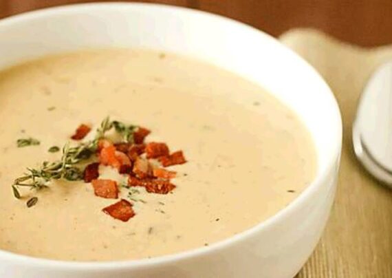 آموزش طرز تهیه سوپ پنیر و سبزیجات