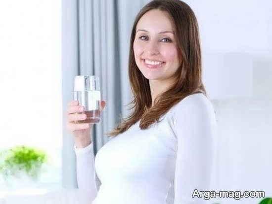 مقدار استفاده از آب در حاملگی