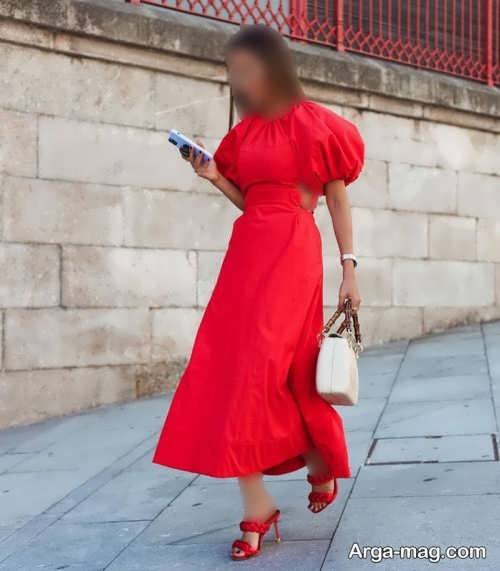 مدل لباس قرمز مجلسی 2022