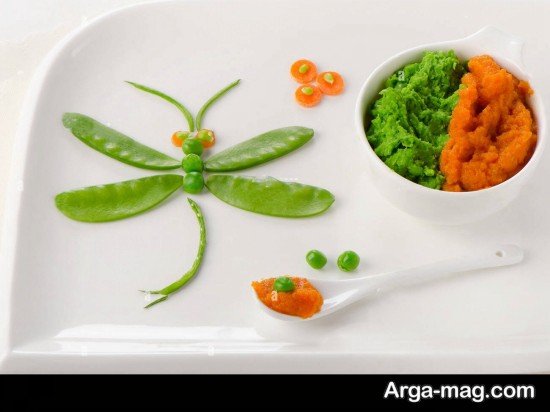 تزیین شیک و زیبا سبزیجات برای کودک