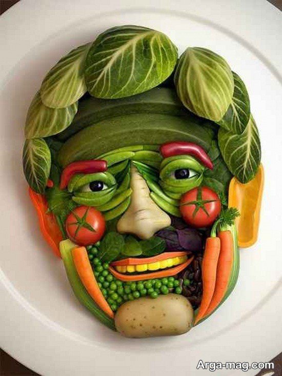 انواع تزیین سبزیجات برای کودک