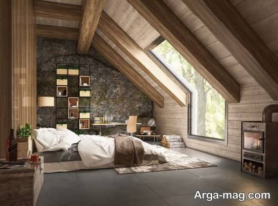 دیزاین داخلی اتاق خواب جنگلی 