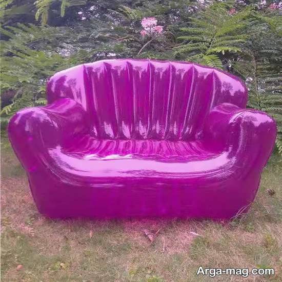 pink inflatable chair