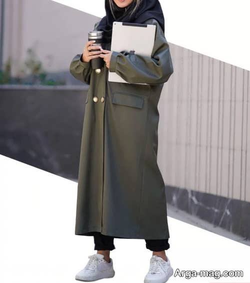 مدل مانتو بلند دخترانه برای عید نوروز 1401 