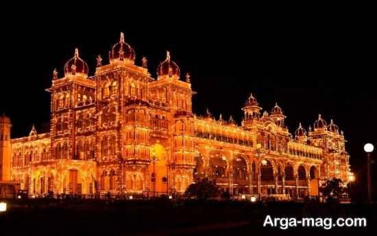 قصر میسور عمارت تاریخی هند با معماری باشکوه