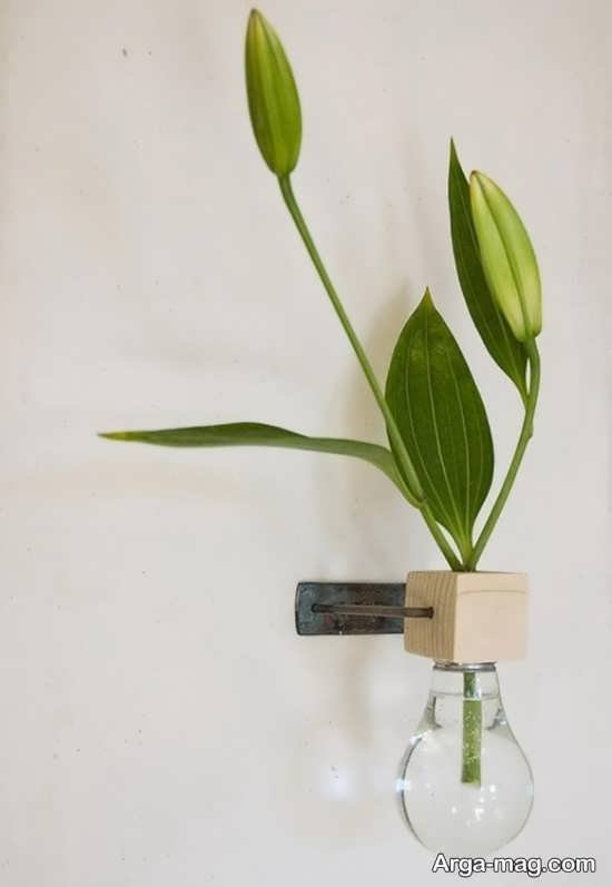 آموزش درست کردن گلدان با لامپ در خانه