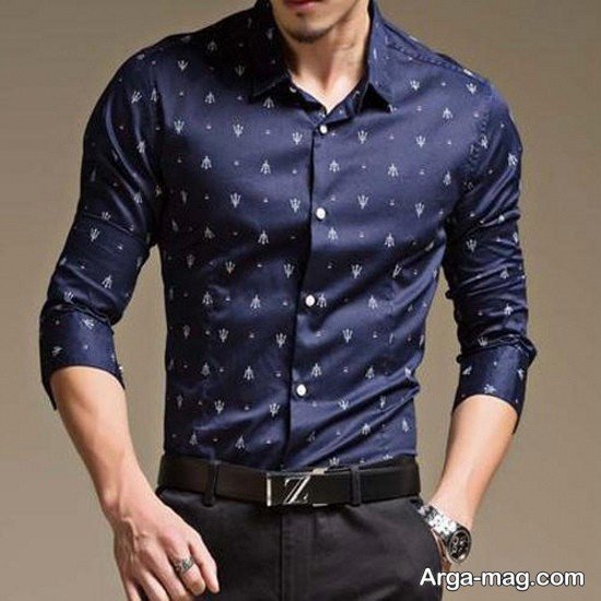 پیراهن مردانه طرح دار زیبا و جذاب مردانه ۱۴۰۱
