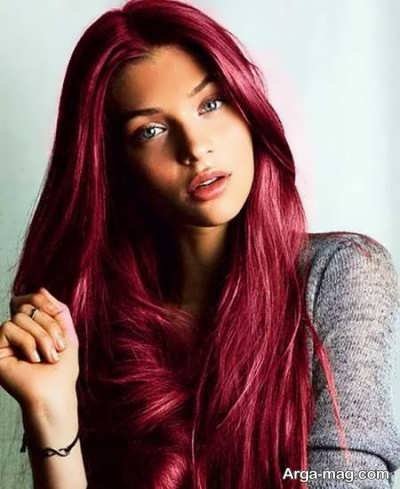 رنگ موهای ماهگونی زیبا