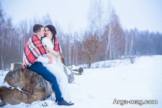 انواع متفاوت عکس عاشقانه زمستانی