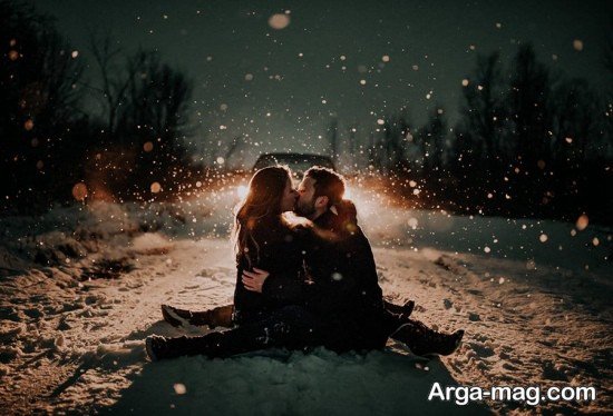 انواع تصویر دیدنی عاشقانه زمستانی