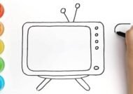 نقاشی تلویزیون برای کودکان