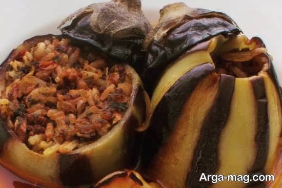 دیزاین ساده برای دلمه بادمجان
