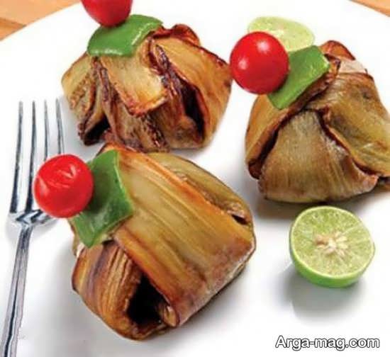 دیزاین جذاب دلمه بادمجان
