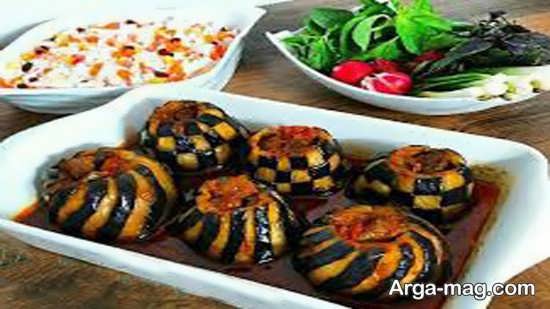 تزیینات زیبای دلمه بادمجان
