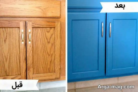 اصول رنگ کردن کابینت چوبی