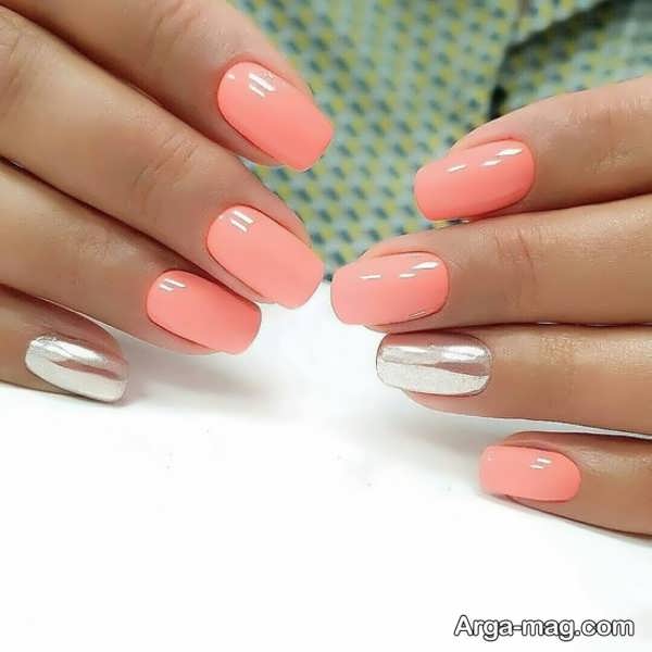 تصاویر طراحی ناخن گلبهی