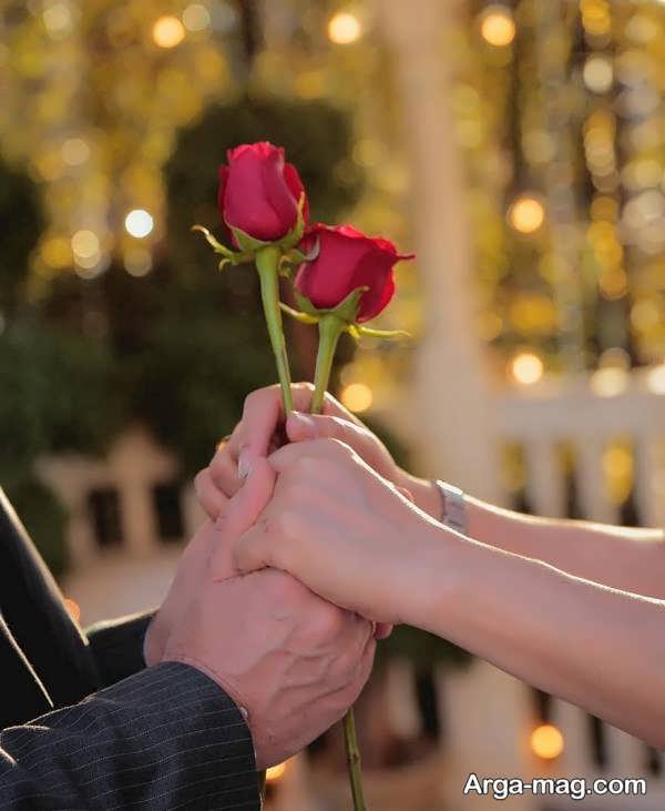 ایده هایی خاص و زیبا از عکس عاشقانه با گل